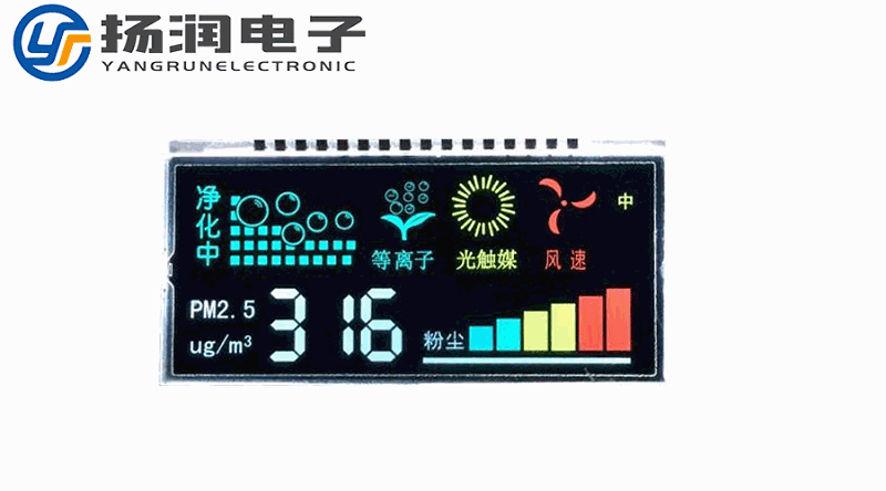段码液晶屏显示颜色