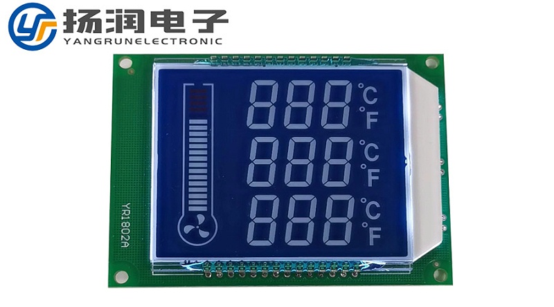 lcd断码屏与PCB电路板的连接方式